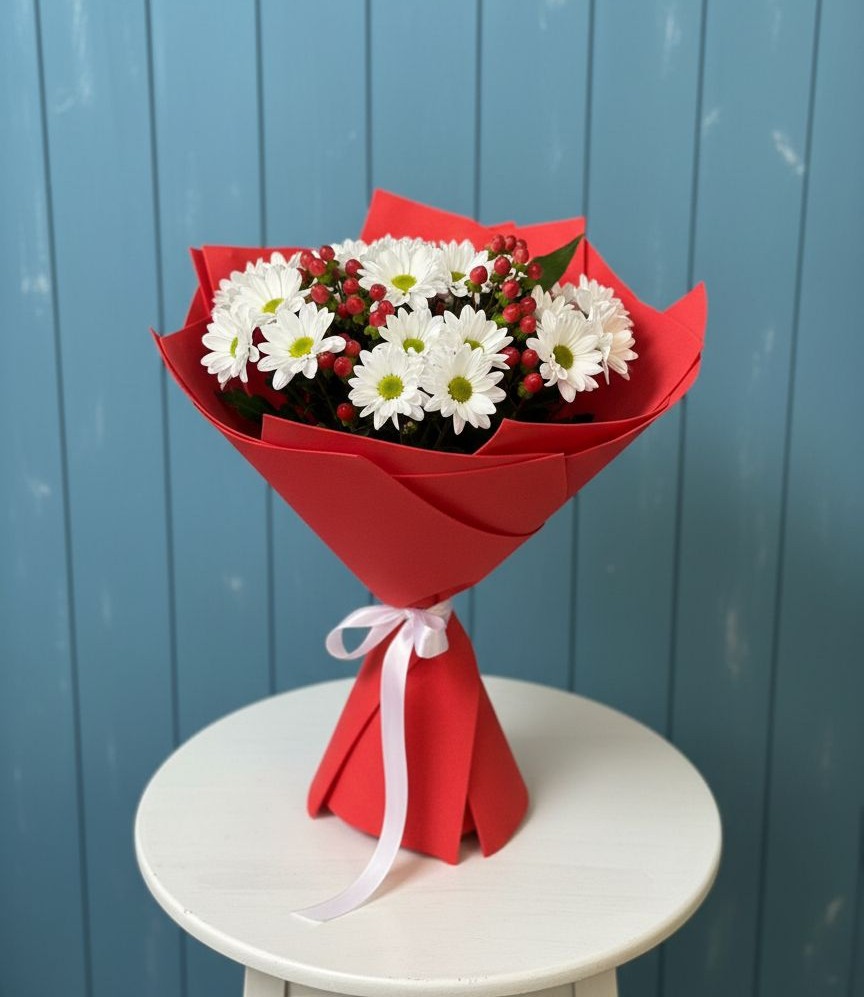 Букет цветов из: Хризантемы в Иваньково 