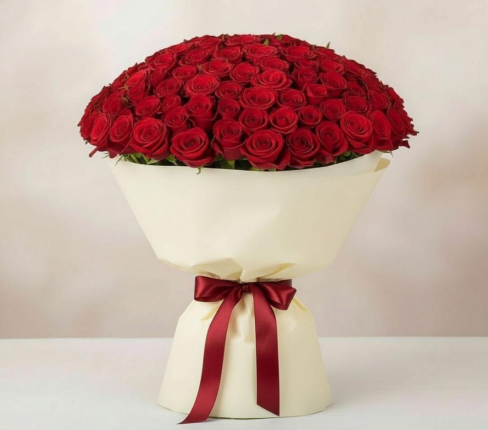 Букет 101 Красная роза Милано в Иваньково 