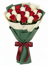 Букет Микс из красных и белых роз #REPLACE_PRED# Иваньково 