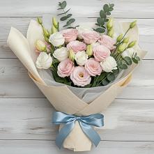 Букет цветов из:  Лизиантусы в Иваньково 