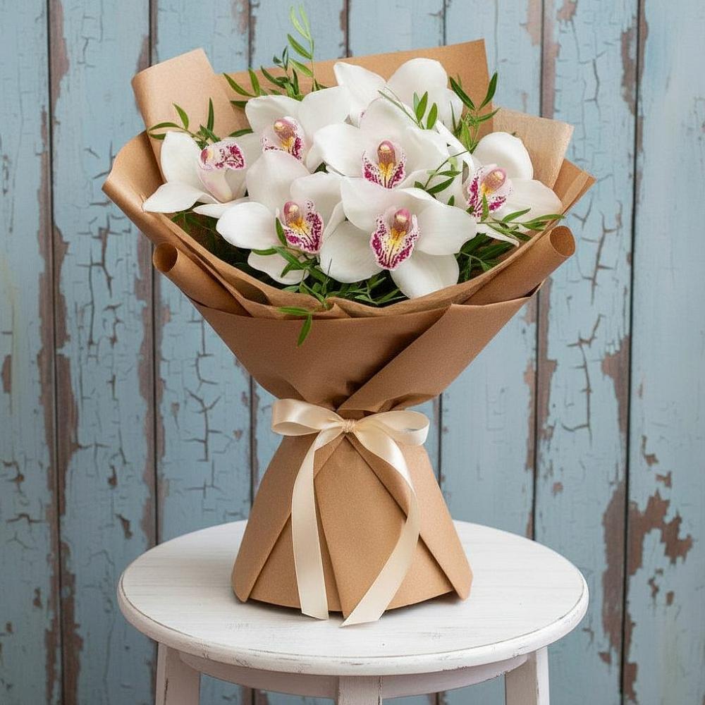 Букет цветов из: Орхидеи и Розы в Иваньково 