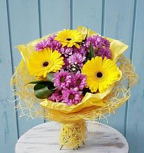 Букет цветов из:  Хризантемы и Герберы в Иваньково 