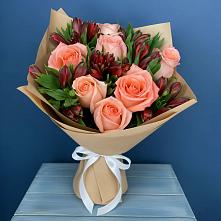 Букет цветов из:  Розы и Альстромерии #REPLACE_PRED# Иваньково 