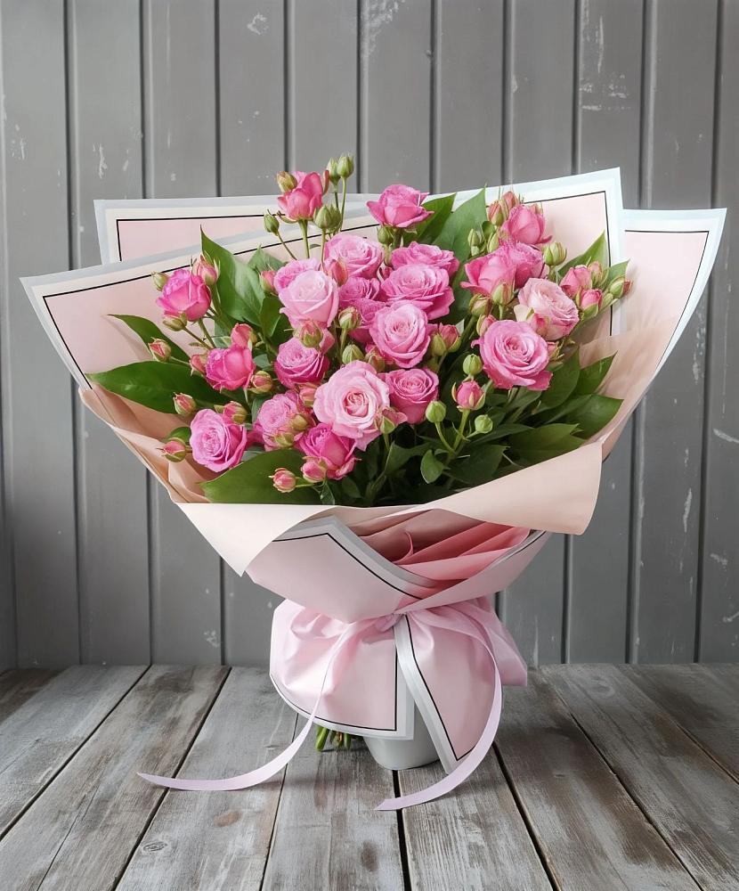 Букет Розовый кустик в Иваньково 