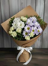 Букет цветов из:  Хризантемы и Розы в Иваньково 