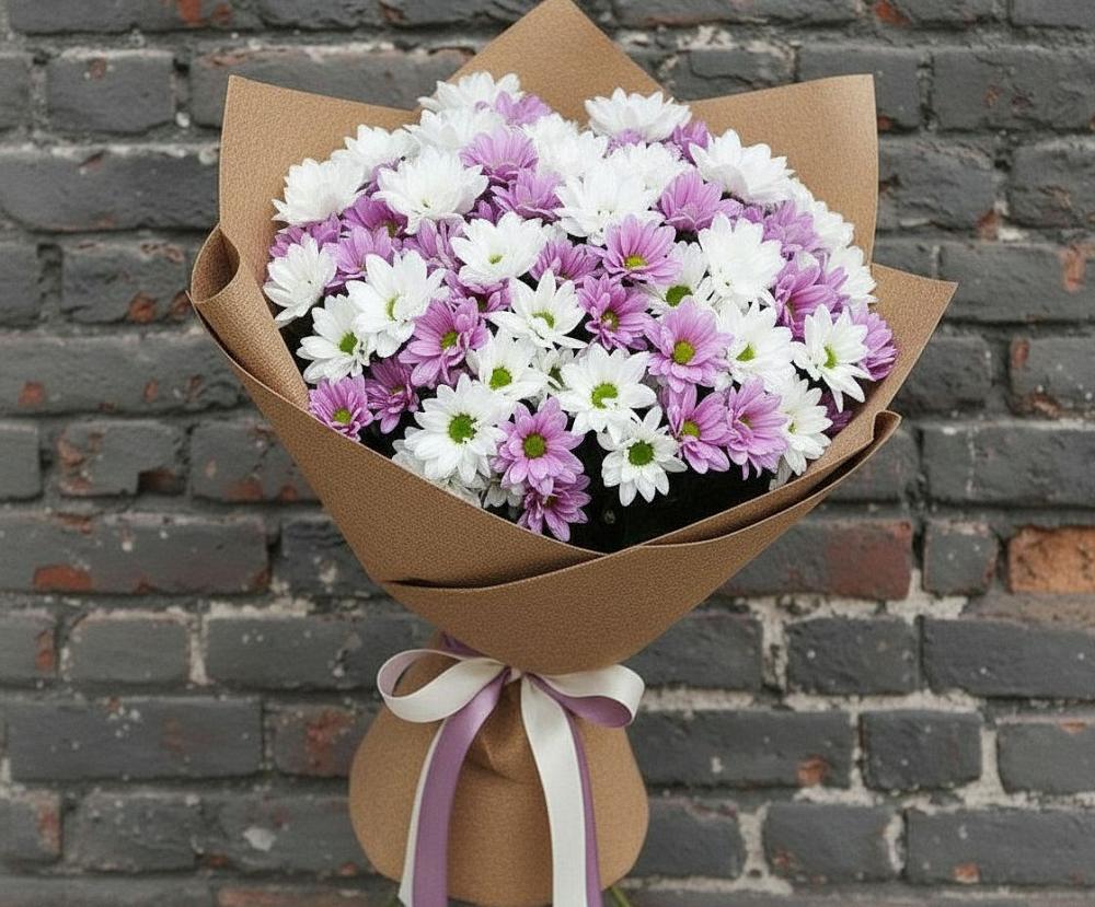 Букет цветов из: Хризантемы в Иваньково 