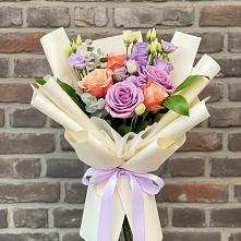 Букет цветов из:  Лизиантусы и Розы #REPLACE_PRED# Иваньково 