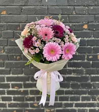 Букет цветов из:  Герберы и Хризантемы #REPLACE_PRED# Иваньково 