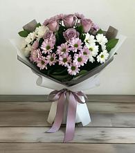 Букет цветов из:  Хризантемы и Розы #REPLACE_PRED# Иваньково 