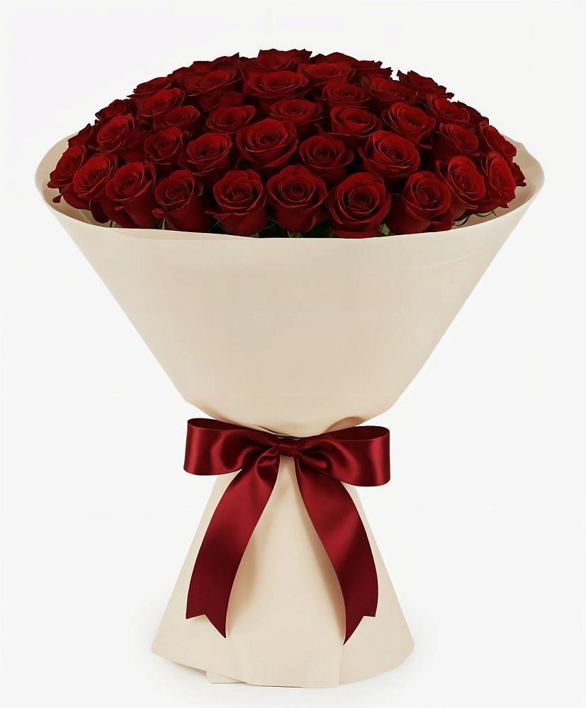 Букет 101 Бордовая роза Блэк Бакарра в Иваньково 