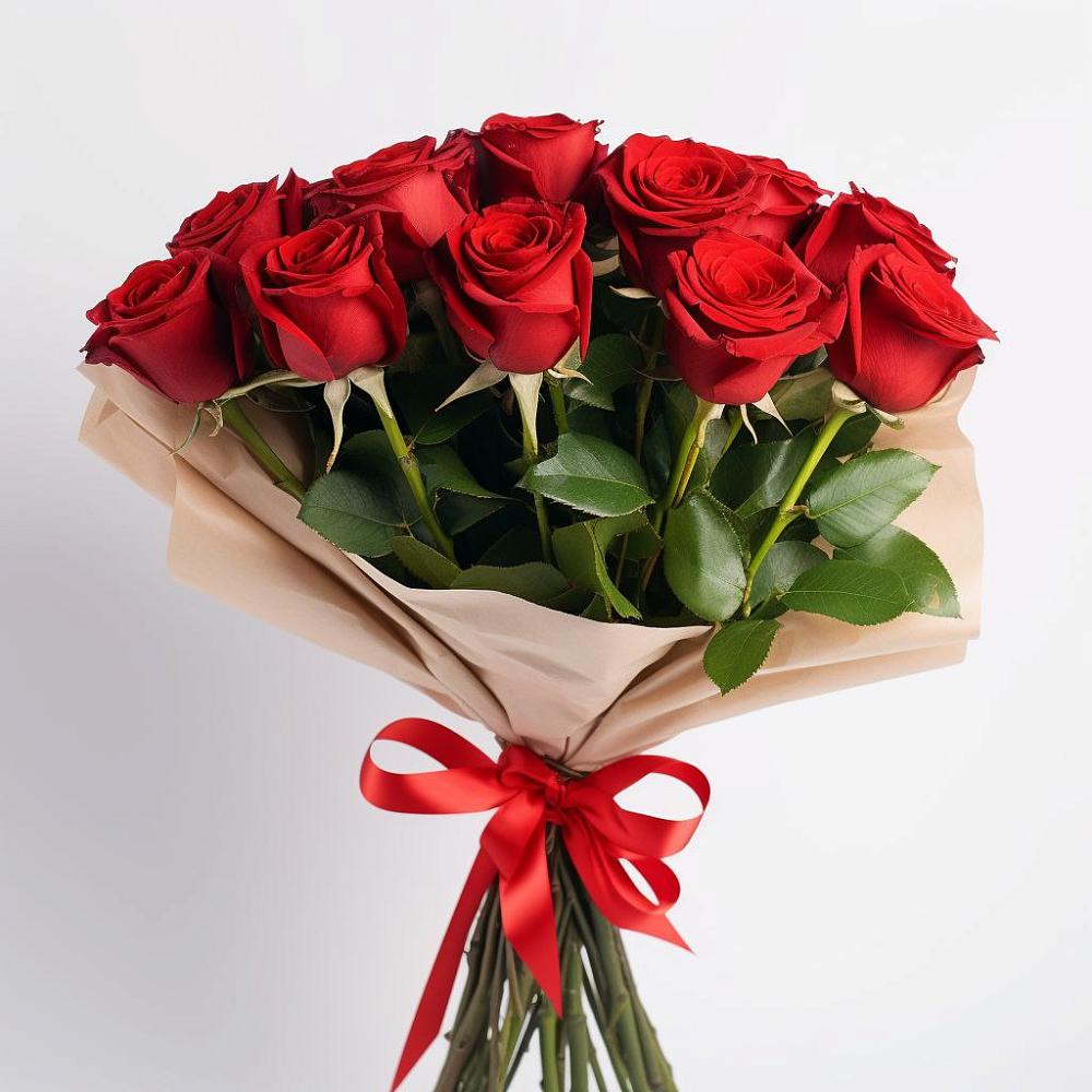 Букет 11 Красных роз Эдлесс Лав в Иваньково 