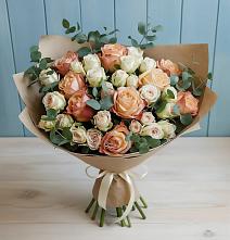 Букет цветов из:  Альстромерии и Розы в Иваньково 